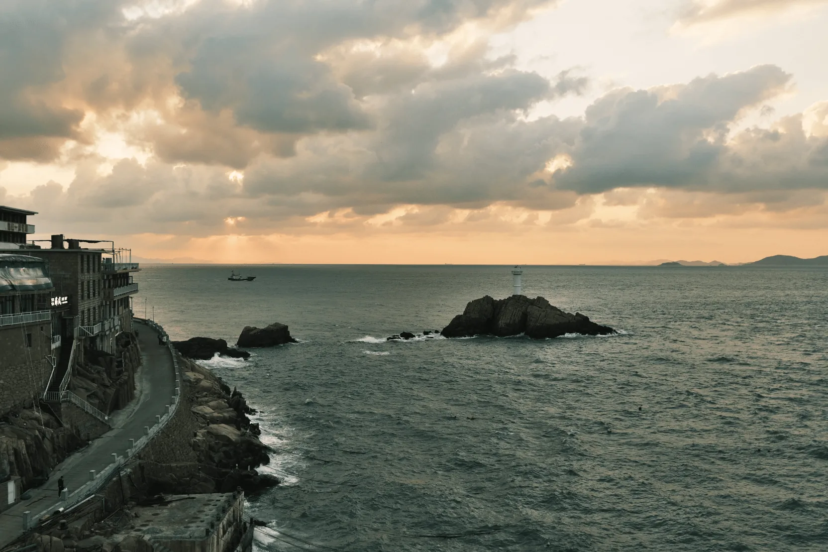An island sunset